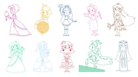 queens of mewni jgss0109|Mewni Historian — Queens of Mewni Bio Line Arts.